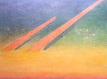 Painting titled "Exploration #26" by Mal, Original Artwork, Acrylic Mounted on Wood Stretcher frame
