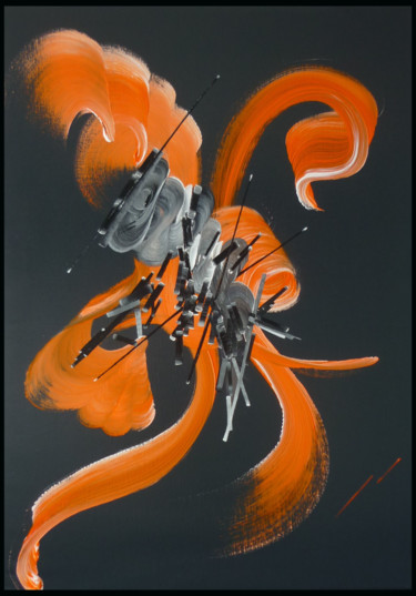 Peinture abstraite Poésie des leurres Peinture intitulée "Peinture abstraite…" par Martine Belfodil, Œuvre d'art originale, Acrylique Monté sur Châssis en bois