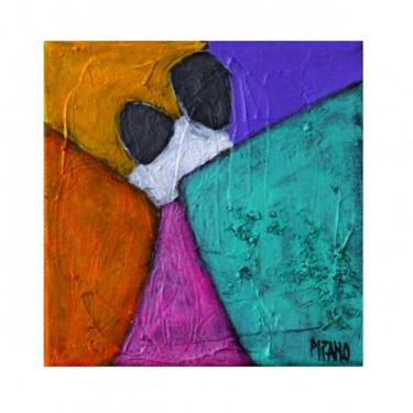 Peinture intitulée "Lune de miel 1 -  E…" par Jacqueline Pizano, Œuvre d'art originale, Acrylique Monté sur Châssis en bois