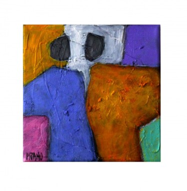 Peinture intitulée "Lune de miel 2 -  E…" par Jacqueline Pizano, Œuvre d'art originale, Acrylique Monté sur Châssis en bois