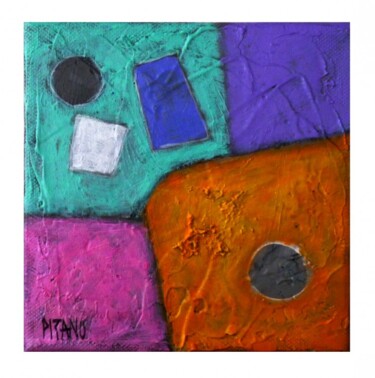 Peinture intitulée "Lune de miel 6 -  E…" par Jacqueline Pizano, Œuvre d'art originale, Acrylique Monté sur Châssis en bois