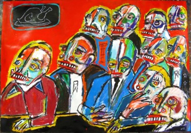Peinture intitulée "Occupied" par Matt Sesow, Œuvre d'art originale, Huile