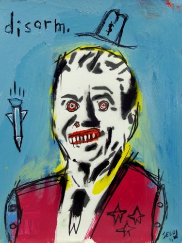 Peinture intitulée "Disarm" par Matt Sesow, Œuvre d'art originale, Huile