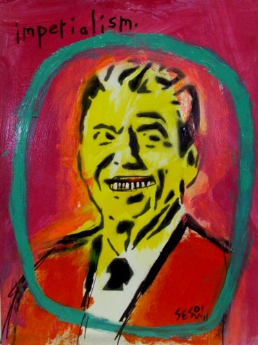Peinture intitulée "Imperialism" par Matt Sesow, Œuvre d'art originale, Huile