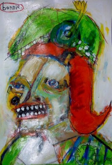 Peinture intitulée "Bonnie" par Matt Sesow, Œuvre d'art originale, Huile