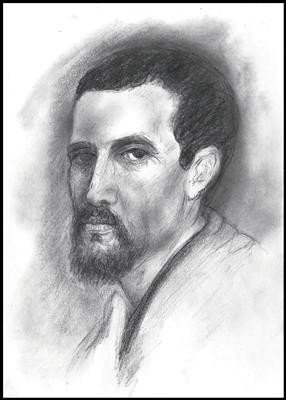 Drawing titled "Iuda" by Victor Covaliov, Original Artwork
