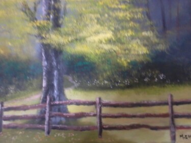 Painting titled "Recanto" by Marcelo Camargo, Original Artwork, Oil