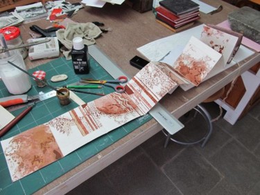 Printmaking titled "Livrets-1.jpg" by Anne Poupard, Original Artwork