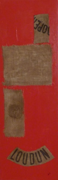 composition en rouge 2 Painting titled "composition en roug…" by Brigitte Bibard-Guillon, Original Artwork, Oil