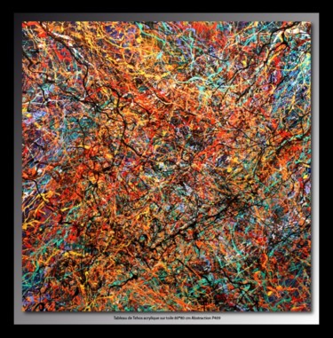 「Abstraction P409」というタイトルの絵画 Tehosによって, オリジナルのアートワーク