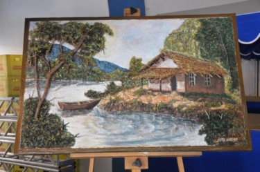 Pintura intitulada "Pontal" por Jota Vieira, Obras de arte originais
