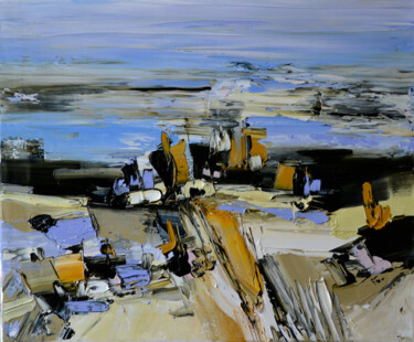 Painting titled "Aix en Mer" by Muriel Cayet, Original Artwork, Oil