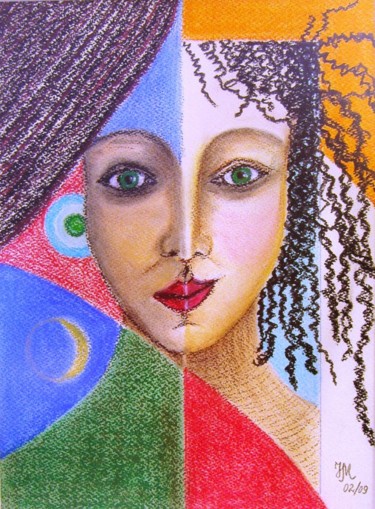 Painting titled "Woman/Девушка" by Nina Mitkova, Original Artwork, Oil