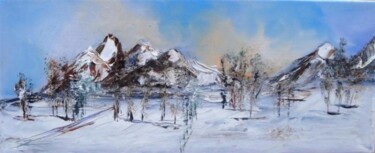 Painting titled "panoramiques ,image…" by Marjyne, Original Artwork, Oil