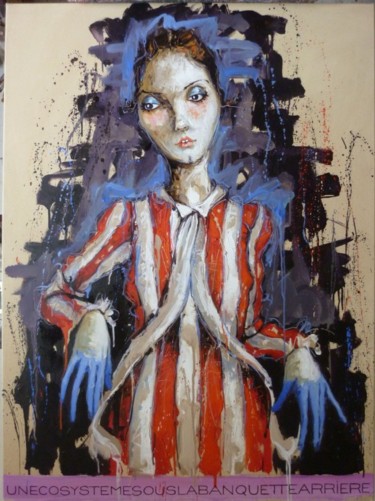 Peinture intitulée "un écosystème sous…" par Catherine Cornec, Œuvre d'art originale