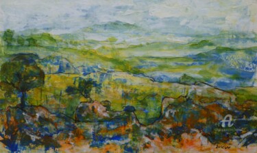 제목이 "paysage vallonné"인 미술작품 Patrick Jossier로, 원작, 아크릴