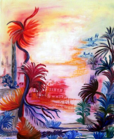 Peinture intitulée "Exaltation" par Eliette Gaurin, Œuvre d'art originale, Huile