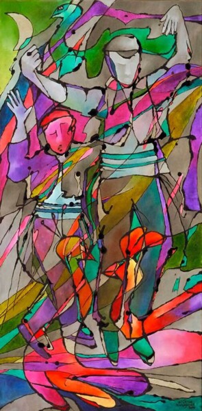 Malarstwo zatytułowany „Hora” autorstwa Małgorzata Krasucka, Oryginalna praca