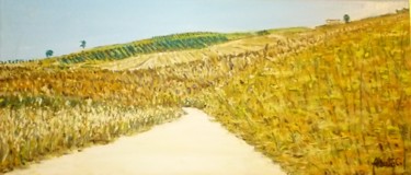 Il cammino di Santiago Pittura intitolato "Il cammino di Santi…" da Alberto C., Opera d'arte originale, Olio