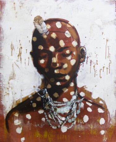Peinture intitulée "Candomble" par Gaele Flao, Œuvre d'art originale