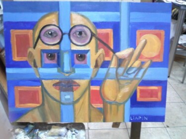 Картина под названием "Узник" - Liap-In-Art, Подлинное произведение искусства, Другой