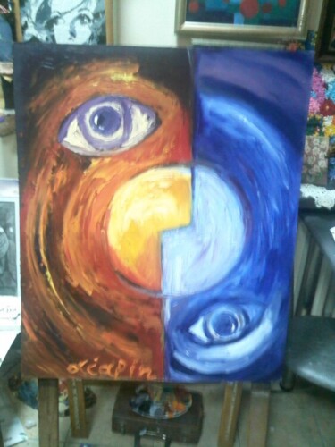 Картина под названием "Поцелуй Солнца и Лу…" - Liap-In-Art, Подлинное произведение искусства, Другой