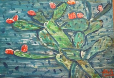 Pittura intitolato "pioggia d'estate" da Alberto C., Opera d'arte originale, Olio