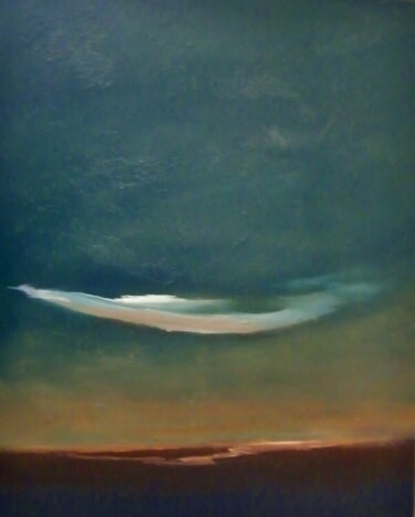 Pintura titulada "Lone Rider" por Lee Davis, Obra de arte original, Oleo