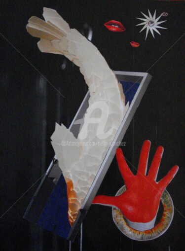 Collages intitulée "Sortilège" par Nelly Sanchez, Œuvre d'art originale, Autre