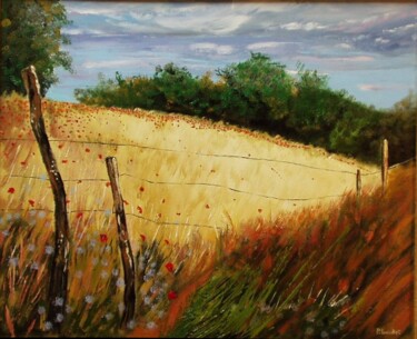 Peinture intitulée "Balade en été" par Pascal Baudot, Œuvre d'art originale