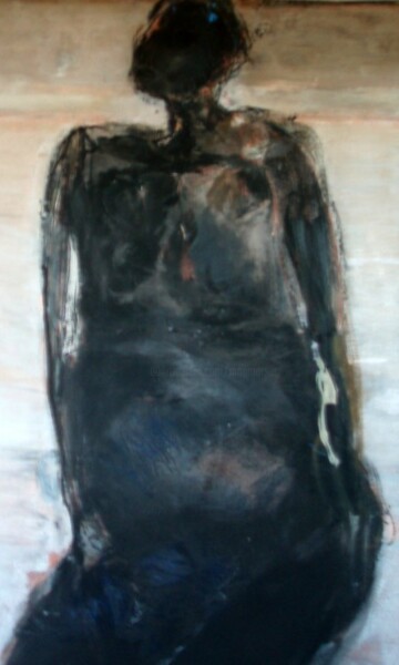 Peinture intitulée "En attente Gris 120…" par Catherine Monmarson, Œuvre d'art originale