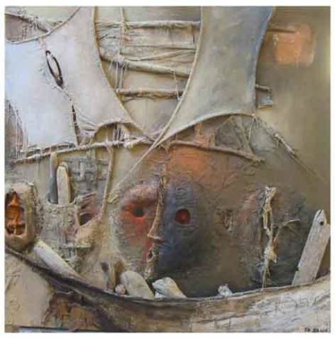 Peinture intitulée "les nauffrageurs" par Philippe Rillon, Œuvre d'art originale, Huile