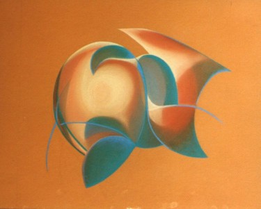 Dessin intitulée ""Volupté Pêcheresse…" par Toine, Œuvre d'art originale, Pastel