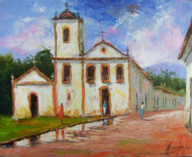 Peinture intitulée "Paraty" par Sandro José Da Silva, Œuvre d'art originale, Huile