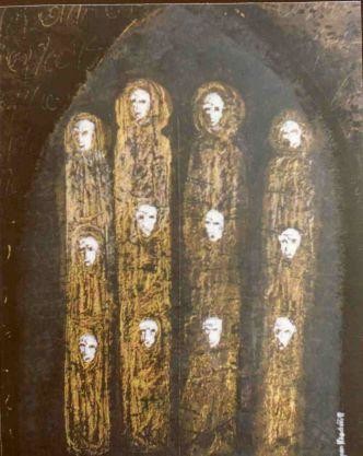 Peinture intitulée "Mortification" par Agnan Kroichvili, Œuvre d'art originale
