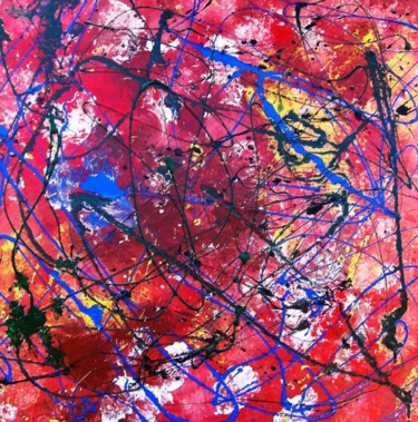 Painting titled "Terra bruciata 1" by Marco Sergio Fassiotti, Original Artwork, Enamel