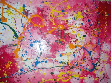 Painting titled "Fantasia 5" by Marco Sergio Fassiotti, Original Artwork, Enamel