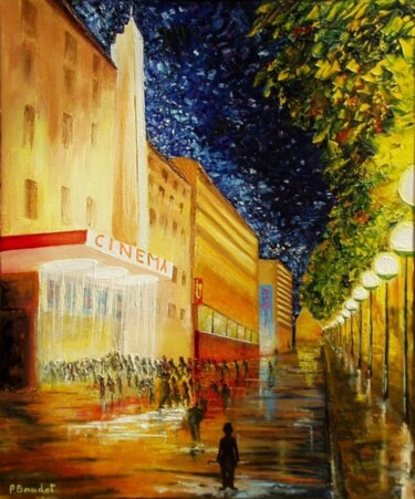 Peinture intitulée "Les lumières de la…" par Pascal Baudot, Œuvre d'art originale, Huile Monté sur Châssis en bois