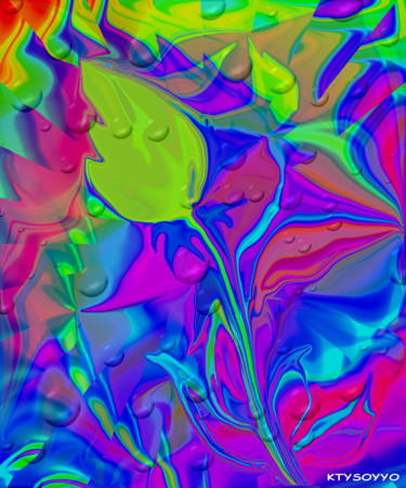 Pintura intitulada "ELEGANCE PRINTANIERE" por Catherine Wernette, Obras de arte originais, Óleo