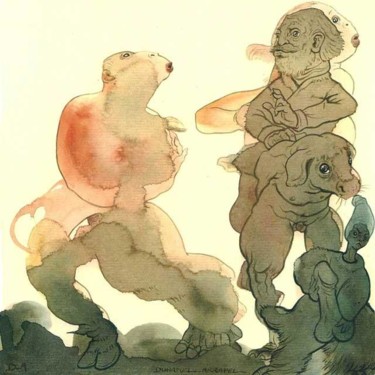 La tentation de St-Antoine Dessin intitulée "La tentation de St-…" par Daniel Duhamel Arrapel, Œuvre d'art originale, Autre
