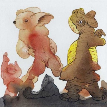 Lapino Dessin intitulée "Lapino" par Daniel Duhamel Arrapel, Œuvre d'art originale, Autre