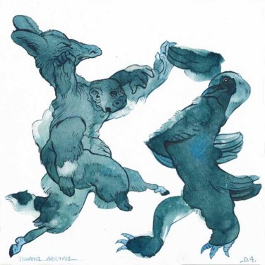 Dessin intitulée "L'agité" par Daniel Duhamel Arrapel, Œuvre d'art originale, Autre