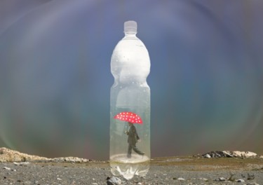 Digital Arts titled "l'homme dans sa bou…" by Max Parisot Du Lyaumont, Original Artwork, Photo Montage