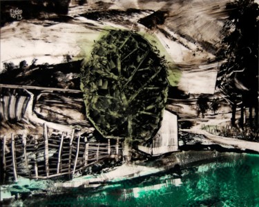 Artisanat intitulée "arbre -aux chemins." par Frhégo, Œuvre d'art originale