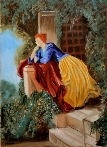 Peinture intitulée "Au temps jadis" par Pascal Baudot, Œuvre d'art originale, Huile Monté sur Châssis en bois