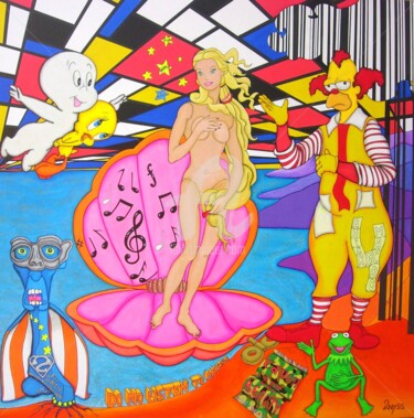 Canon-off-beauty by 2nyss Peinture intitulée "Canon-off-beauty by…" par Denis Michel (2nyss), Œuvre d'art originale, Acrylique