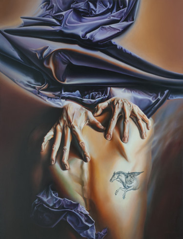 Malerei mit dem Titel "The Chosen One" von Victor Hagea, Original-Kunstwerk, Öl