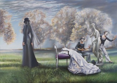 Malerei mit dem Titel "November" von Victor Hagea, Original-Kunstwerk, Öl