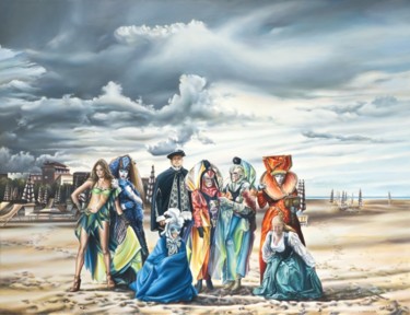 Malerei mit dem Titel "The last act" von Victor Hagea, Original-Kunstwerk, Öl
