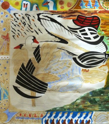Peinture intitulée "projet-commun-004.j…" par Lapiche, Œuvre d'art originale